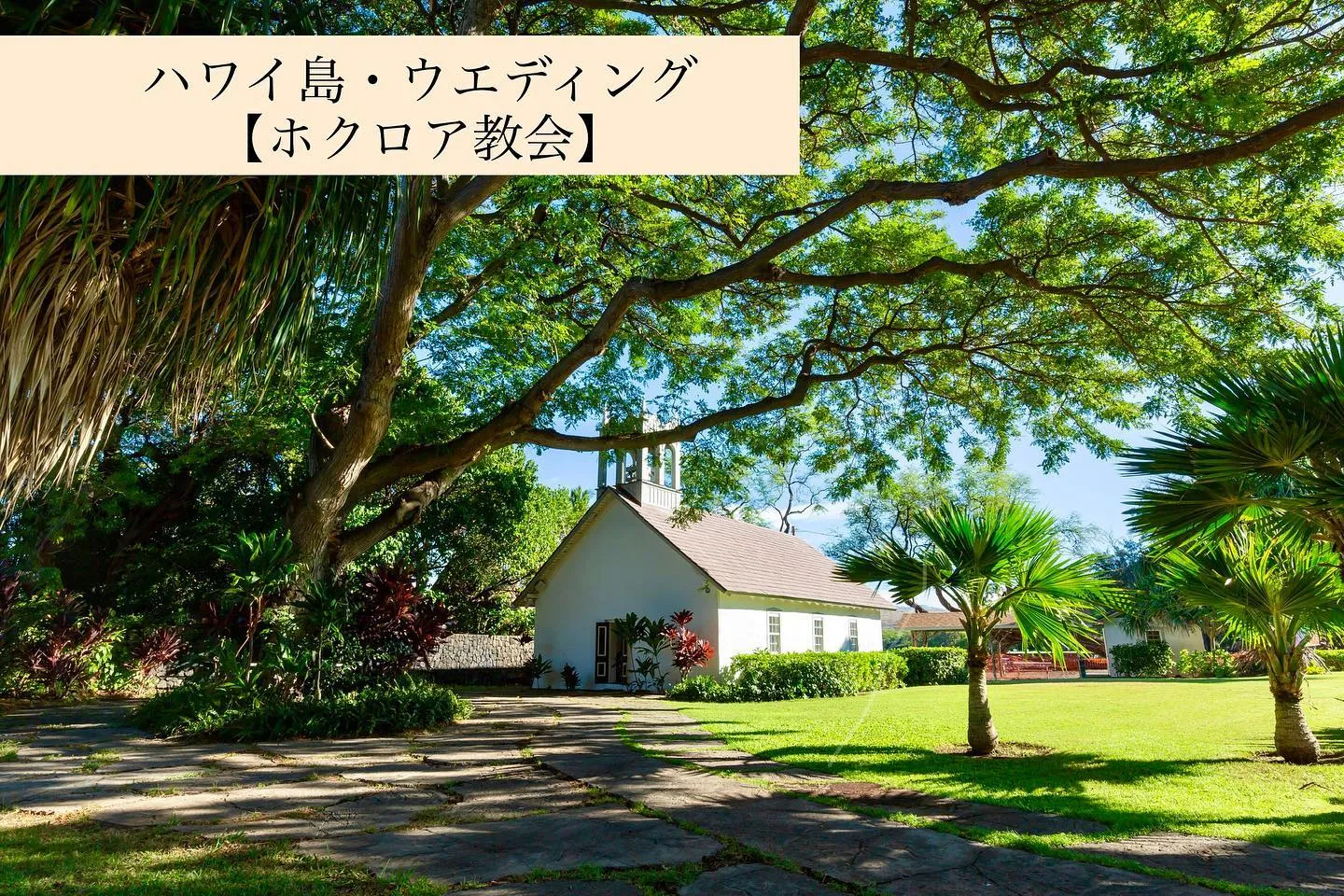 ハワイ島【ホクロア教会 ウエディング】👰‍♀️🤵